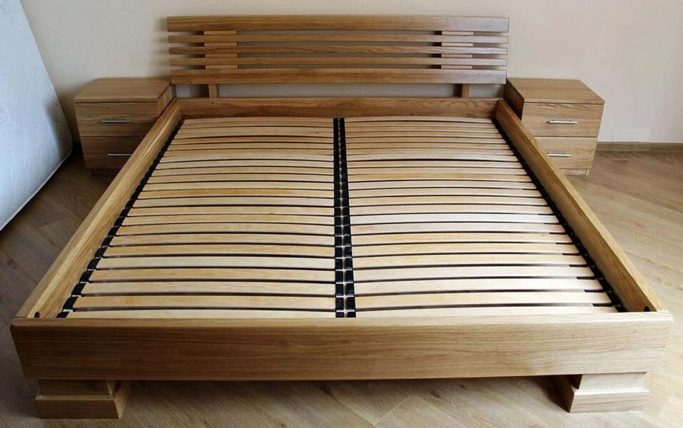 bed made of wood