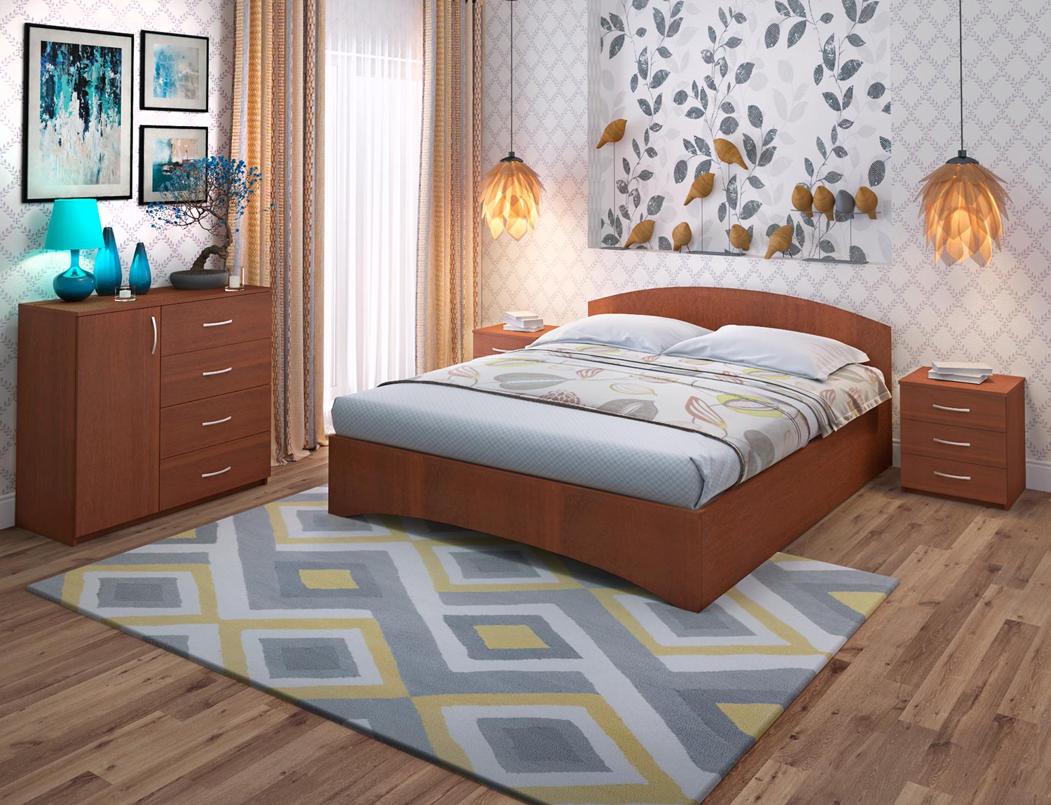 bed from chipboard photo design