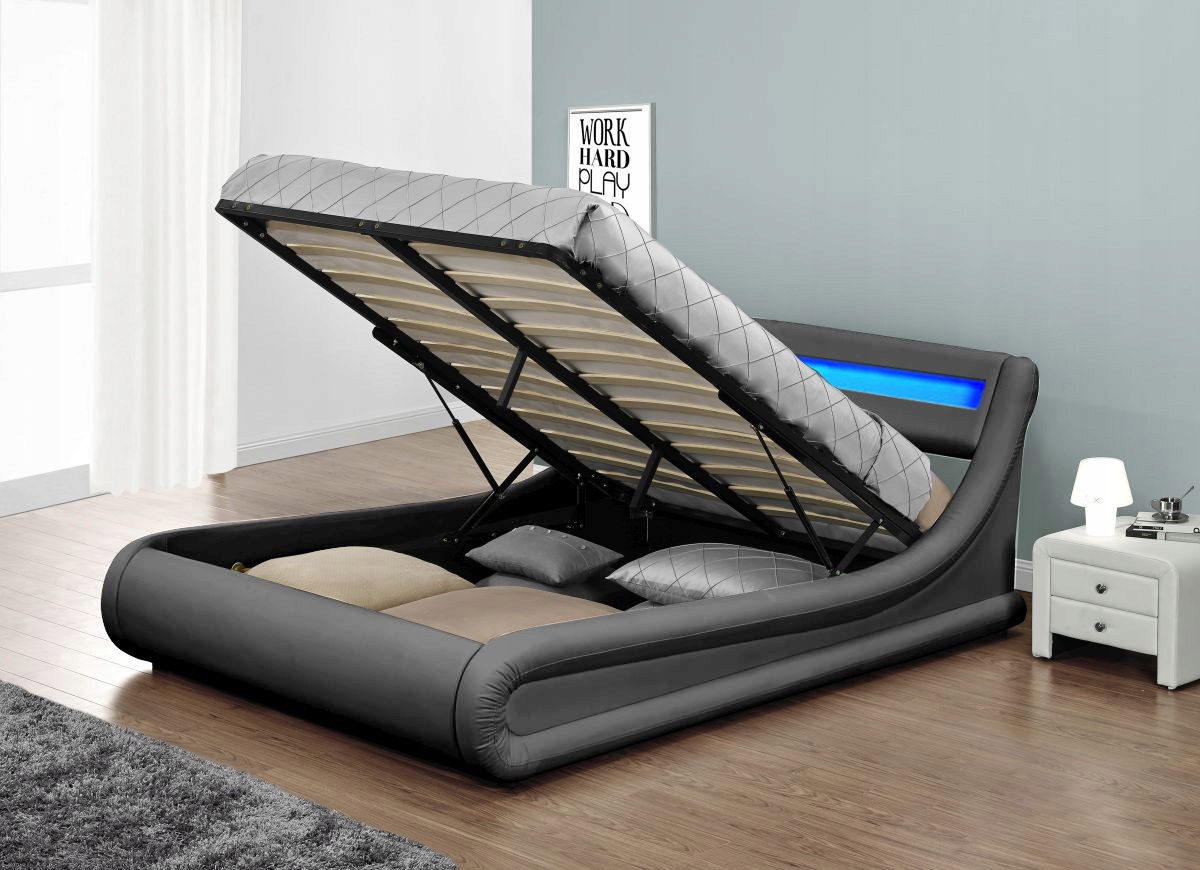 bed in the bedroom for adults