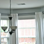 round cornice for curtains photo decoration