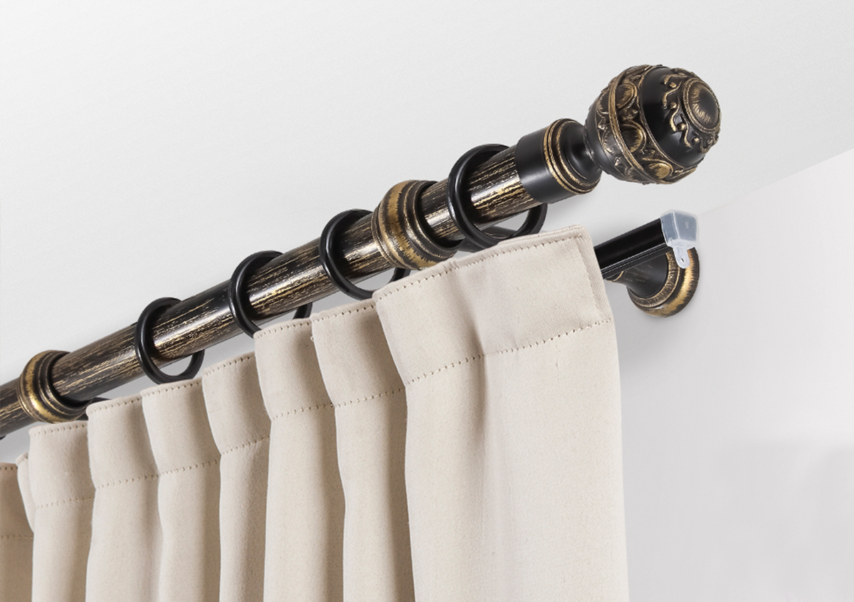 round curtain rod