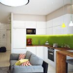 kitchen 10 square meters with sofa interior ideas