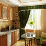 kitchen 10 square meters with sofa decoration