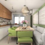 kitchen 10 square meters with sofa options