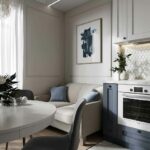 kitchen 10 square meters with a sofa photo options