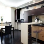 kitchen 15 square meters with a sofa photo options