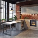 kitchen set for a spacious loft