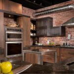 kitchen set for design in a loft