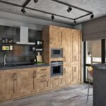 strict wooden kitchen set