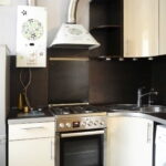 kitchen with gas water heater decor