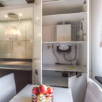 kitchen with gas boiler interior photo