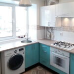 kitchen with gas boiler interior photo