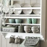 shelf provence in the kitchen with cups