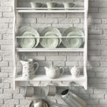 shelf provence in the kitchen with teapots