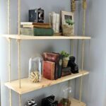 shelf provence in the kitchen on ropes