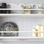 shelf provence in the kitchen with bumpers