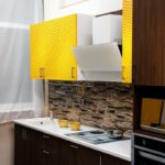 yellow kitchen facade