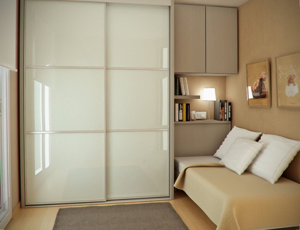 wardrobe in a small room