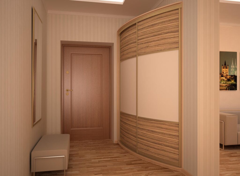 built-in wardrobes in the hallway