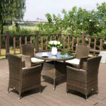 brown rattan armchairs