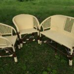 beige rattan furniture