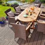 rattan dining table