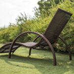 rattan lounger