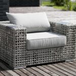 large rattan chair