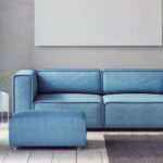 folding sofa blue