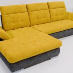 folding sofa yellow