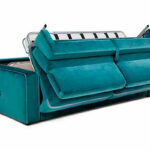 folding sofa turquoise