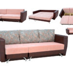 folding sofa pink