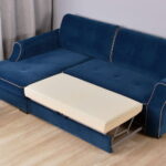 folding sofa blue