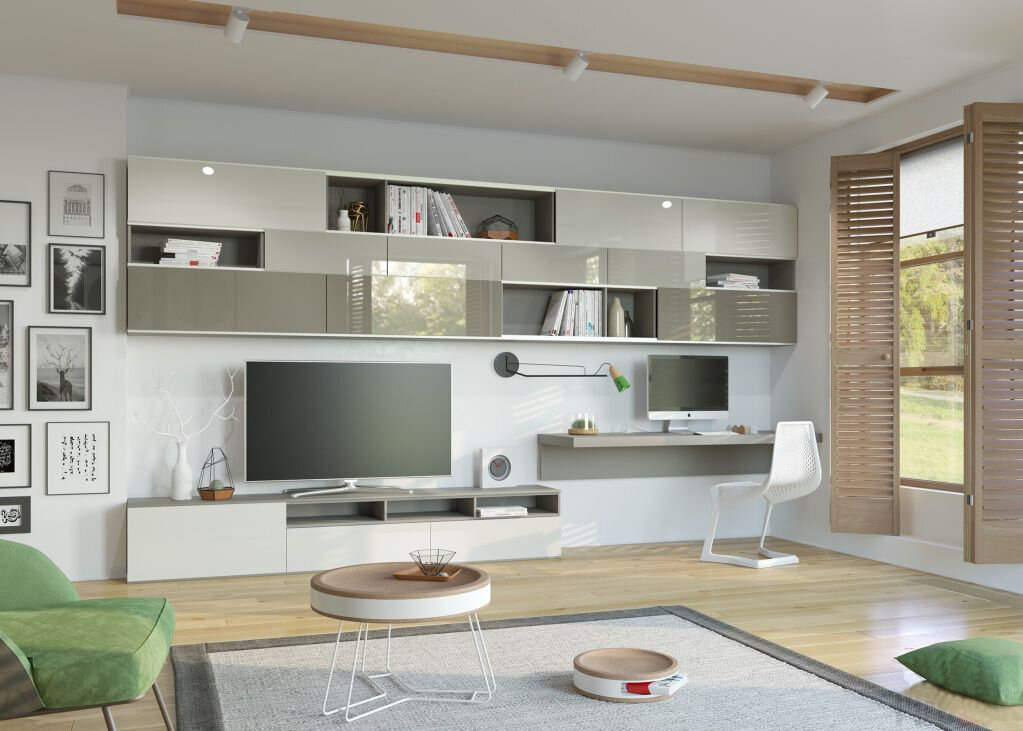 modular wall unit for living room