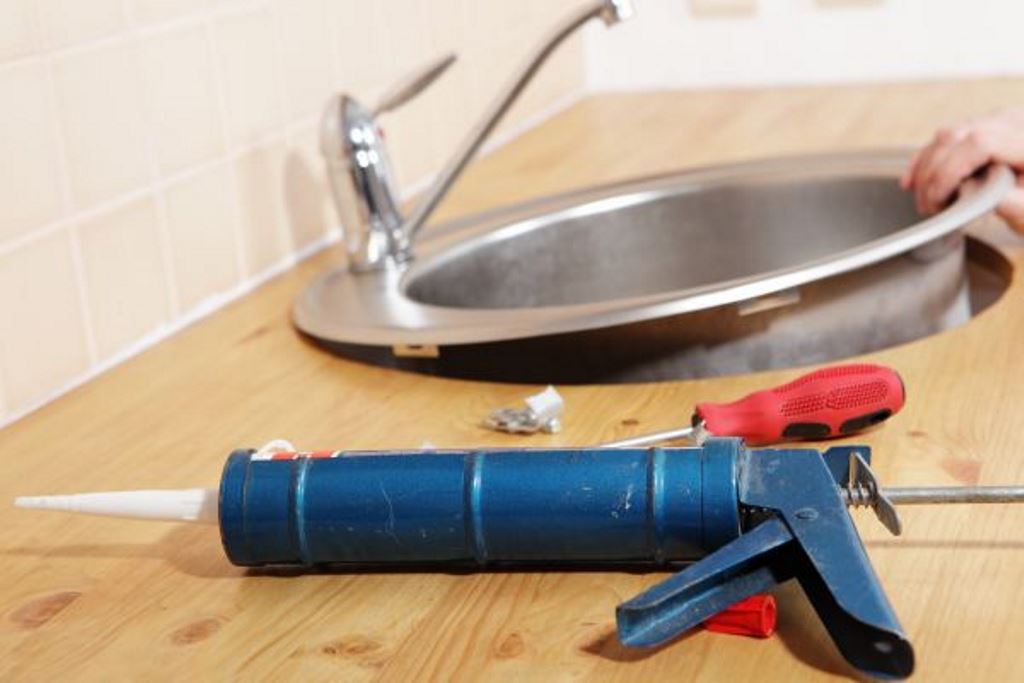 sink in the countertop