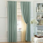 mint gray curtains