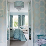 mint baroque curtains