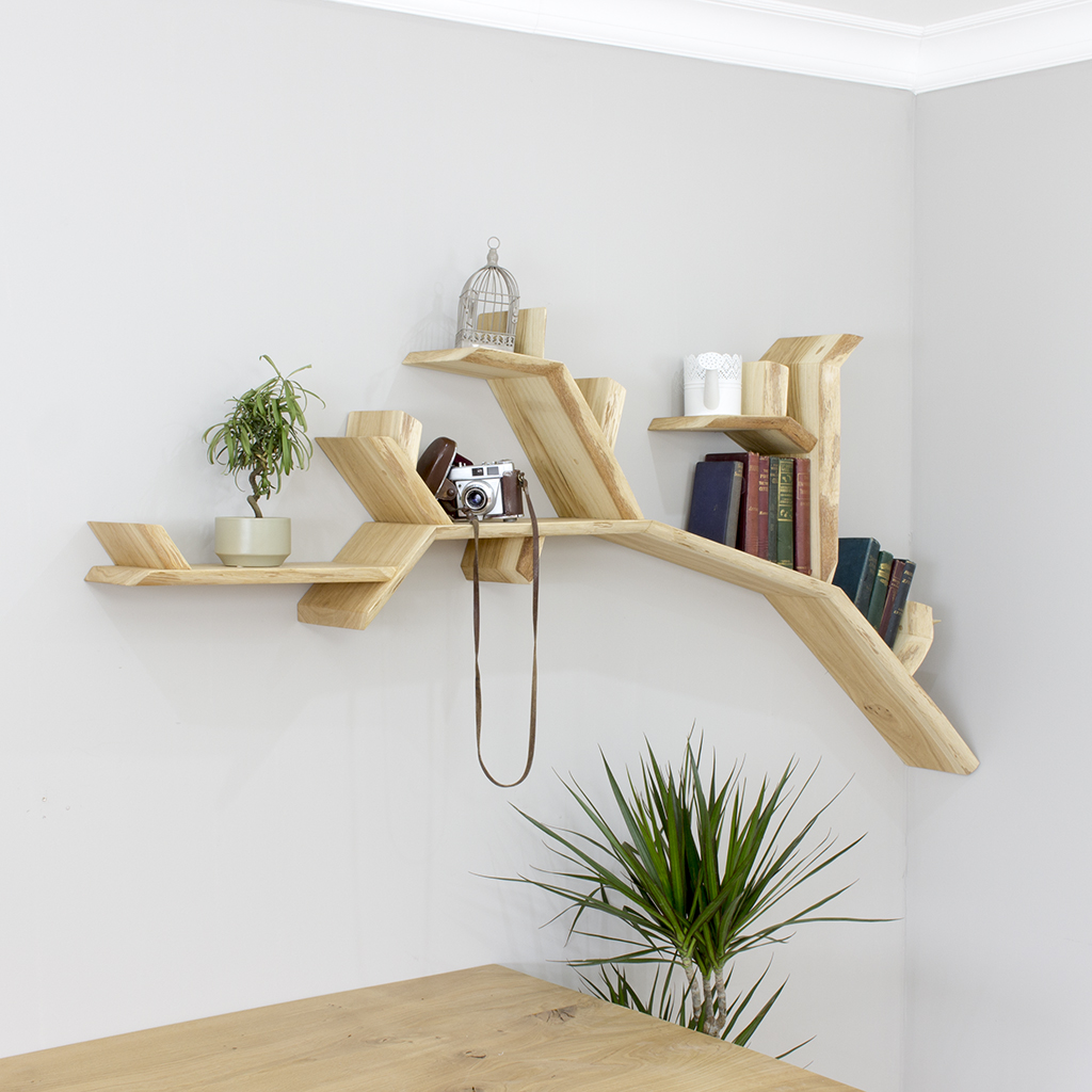 inclined shelves