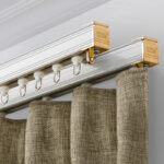 wall cornices for curtains interior photo