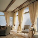 wall eaves for curtains design photo