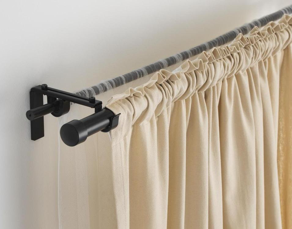 wall mounted curtain rods design