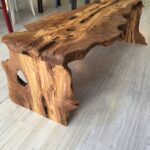 rough wood table