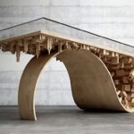 wood table city