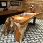 solid wood table