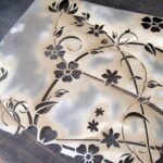 stencil table decor