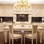 beautiful neoclassical kitchen set