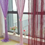 filament curtains in the kitchen design photo