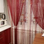 filament curtains for kitchen decor ideas