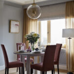 dining table in the living room photo design