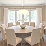 dining table in the living room decor photo